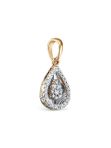 Подвеска с бриллиантами 32893-159-00-00 из красного золота VESNA jewelry