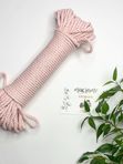 Хлопковая веревка 5мм 30,5 метров нежно-розовый