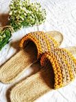 Джутовые подошвы на платформе ширина 2,5 см