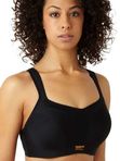 Sport bra, 5021 формованная чашка, бежевый, черный
