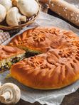 Пирог с картофелем и грибами