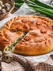 Пирог с зеленым луком и яйцом