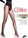 Conte Moon 30 DEN (с рисунком сердечки, полумесяц, звездочки)