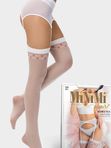 Minimi Romanza 20 DEN  (чулки под пояс  украшены сердечками)