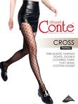 Conte Cross 20 DEN (с геометрическими ромбами и рисунком крестики)