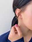 Серьги из золота с рубинами, бриллиантами