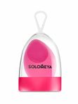 Спонж косметический для макияжа со срезом Фуксия SOLOMEYA