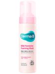 Слабокислотная очищающая пенка для интимной гигиены Derma:B