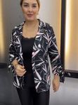 Sako černé kytky Stella