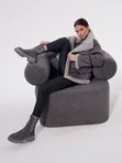 MW Collection Дубленка  искусственный мех 1031-436D-M395  р.50/52