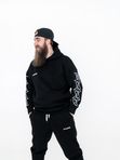 Костюм спортивный ,Унисекс, утепленный. Цвет :Черный