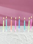 Свечи для торта "Неон яркие ", 10 шт, МИКС, 7 см