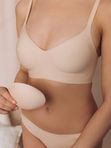 Бюстгальтер бесшовный  Coquette Revue бежевый