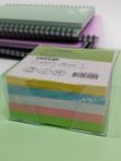 Блок для записей "Имидж" СТАММ цветной, пластиковый бокс 9*9*4,5см кк 45782