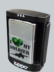Зажигалки Zippo Любящее сердце, С любовью моему солдату
