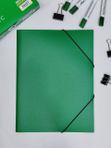 Папка на резинке пластик А4, 500мкм, зеленая СТАММ кк 19749
