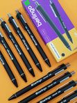 Ручка черная гелевая Velvet Gel, пишущий узел 0,5 мм Берлинго кк 43579