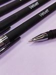 Ручка гелевая черная Velvet, пишущий узел 0,5 мм Берлинго кк 7668