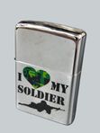 Зажигалки Zippo Любящее сердце, С любовью моему солдату
