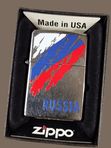 Зажигалки ZIPPO Поцелуй меня, я русская; Российский Флаг; Матрешка