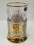Подстаканник С Юбилеем 65 лет материал: латунь, хрусталь кк 9134