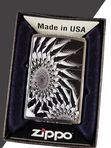Зажигалка Zippo Отпечаток ноги на песке, Металлический абстракт, Ковбойская пара