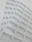 Этикетка самоклеющаяся "Пронумеровано,прошито и скреплено" 10л, А4, 240шт, 70*37мм STAFF кк 1334