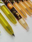 Ручка гелевая "Флора Райские лимоны,мандарины" автоматическая со стирающимися синими чернилами кк 52914