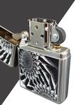 Зажигалка Zippo Отпечаток ноги на песке, Металлический абстракт, Ковбойская пара