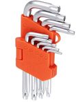 Набор ключей Г-образные TORX 9 шт Т10-Т50