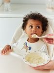 15071 Набор ложка вилка (cream and light brown) Happy Baby (12мес+) распродажа