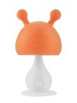 ROXY-KIDS Силиконовый прорезыватель Грибочек с держателем в футляре, оранжевый (0+)