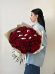 51 эквадорская красная роза
