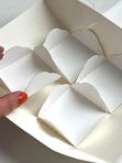 Коробка для моти + подложки (белая)