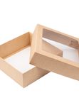 Короб 20*20*7см.Окно (КРАФТ/БЕЛАЯ)