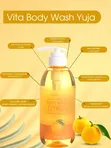 Гель для душа с экстрактом цитрона WELCOS Around Me Natural Perfume Vita Body Wash Yuja, 500мл