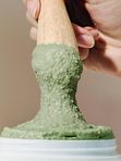 Очищающее средство с зелёным чаем и центеллой Arencia Fresh Green Rice Mochi Cleanser, 120 g