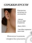 Сережки пусети