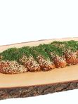 Svētku ar dārzeņu, tofu siera pildījumu ar sieru un sēkliņām