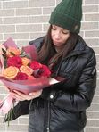Розовый микс в осенних красках