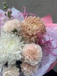 Букет с маттиолой и бигуди