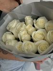 Букет из белой розы 15 шт