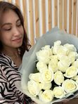 Букет из белой розы 15 шт