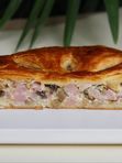 Пирог ветчина-грибы