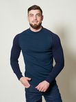 ЗИМНИЙ ТРИКОТАЖ ДЖЕМПЕР LIWALI К23 -000113 СИН