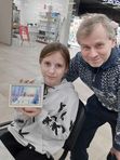 МК "Зимняя сказка". Холст 15*20 см.