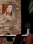 Современный СТИЛЬНЫЙ ПОРТРЕТ для ИНТЕРЬЕРА. Маслом на холсте. Ручная работа в реалистичной манере