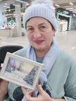 МК "Зимняя сказка". Холст 15*20 см.