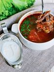 Солянка мясная с телячьим языком