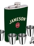 Фляга с 4 стаканами и лейкой Jameson 210 мл